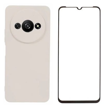 WANLONFENG RB2 Series for Xiaomi Redmi A3 / Poco C61 4G Case with Screen Film TPU Phone Cover