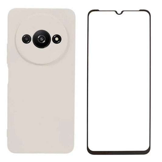 WANLONFENG RB2 Series for Xiaomi Redmi A3 / Poco C61 4G Case with Screen Film TPU Phone Cover
