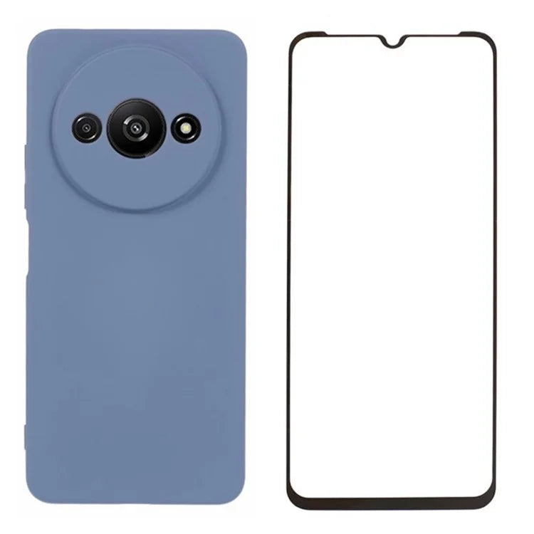 WANLONFENG RB2 Series for Xiaomi Redmi A3 / Poco C61 4G Case with Screen Film TPU Phone Cover