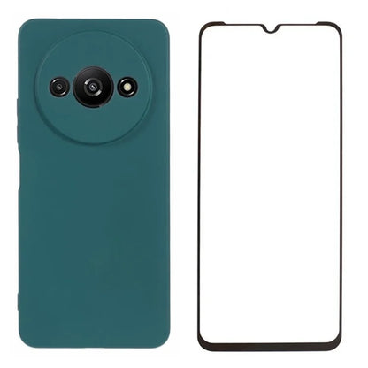 WANLONFENG RB2 Series for Xiaomi Redmi A3 / Poco C61 4G Case with Screen Film TPU Phone Cover