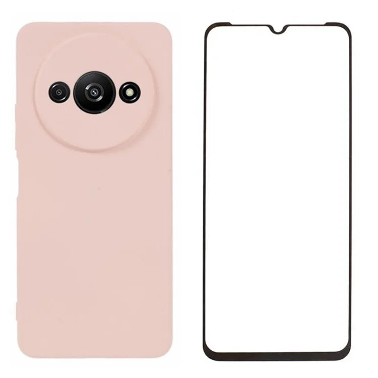 WANLONFENG RB2 Series for Xiaomi Redmi A3 / Poco C61 4G Case with Screen Film TPU Phone Cover