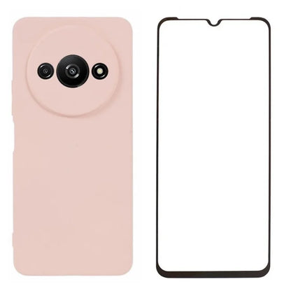 WANLONFENG RB2 Series for Xiaomi Redmi A3 / Poco C61 4G Case with Screen Film TPU Phone Cover