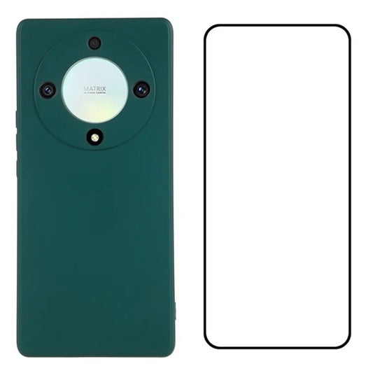 WANLONFENG RB2 Series for Honor X9b 5G / Magic6 Lite 5G Case TPU Phone Cover with Screen Film