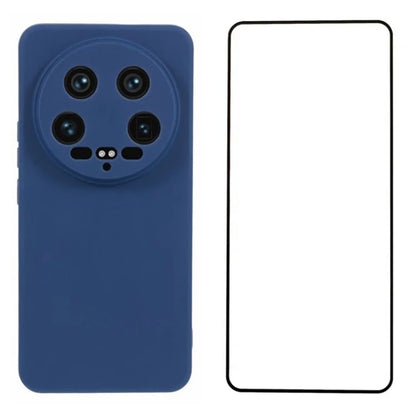 WANLONFENG RB2 Series for Xiaomi 14 Ultra Case with Screen Film Precise Cutout TPU Phone Cover