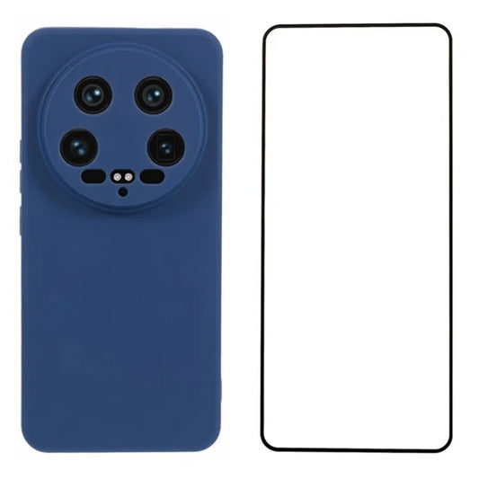 WANLONFENG RB2 Series for Xiaomi 14 Ultra Case with Screen Film Precise Cutout TPU Phone Cover