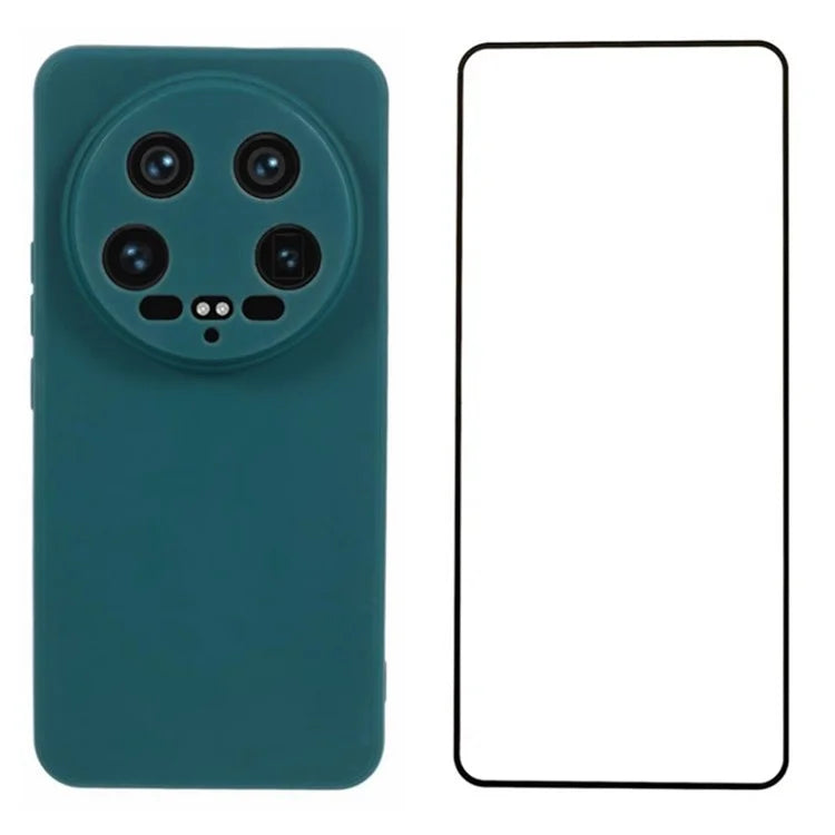 WANLONFENG RB2 Series for Xiaomi 14 Ultra Case with Screen Film Precise Cutout TPU Phone Cover