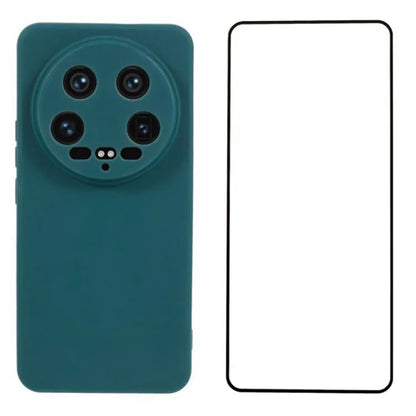 WANLONFENG RB2 Series for Xiaomi 14 Ultra Case with Screen Film Precise Cutout TPU Phone Cover