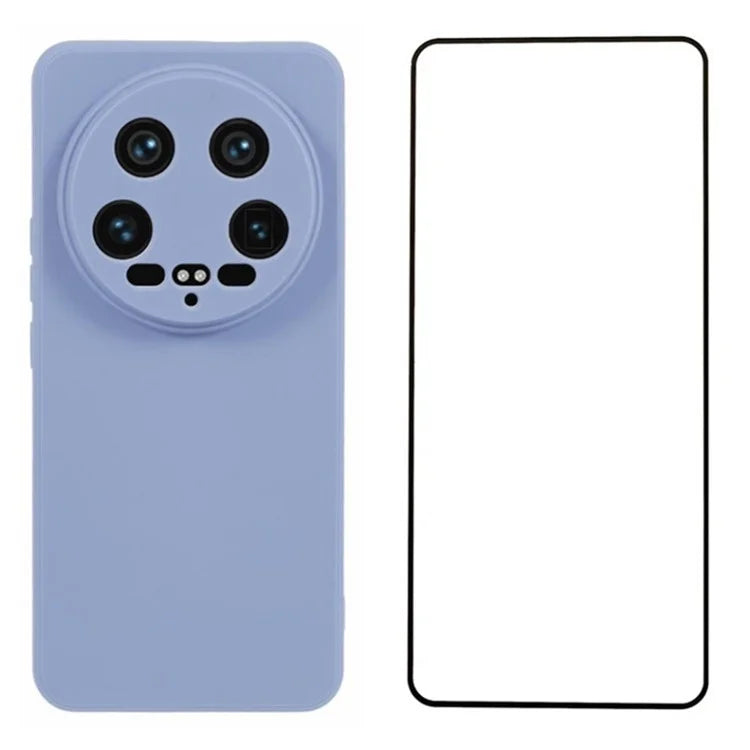 WANLONFENG RB2 Series for Xiaomi 14 Ultra Case with Screen Film Precise Cutout TPU Phone Cover