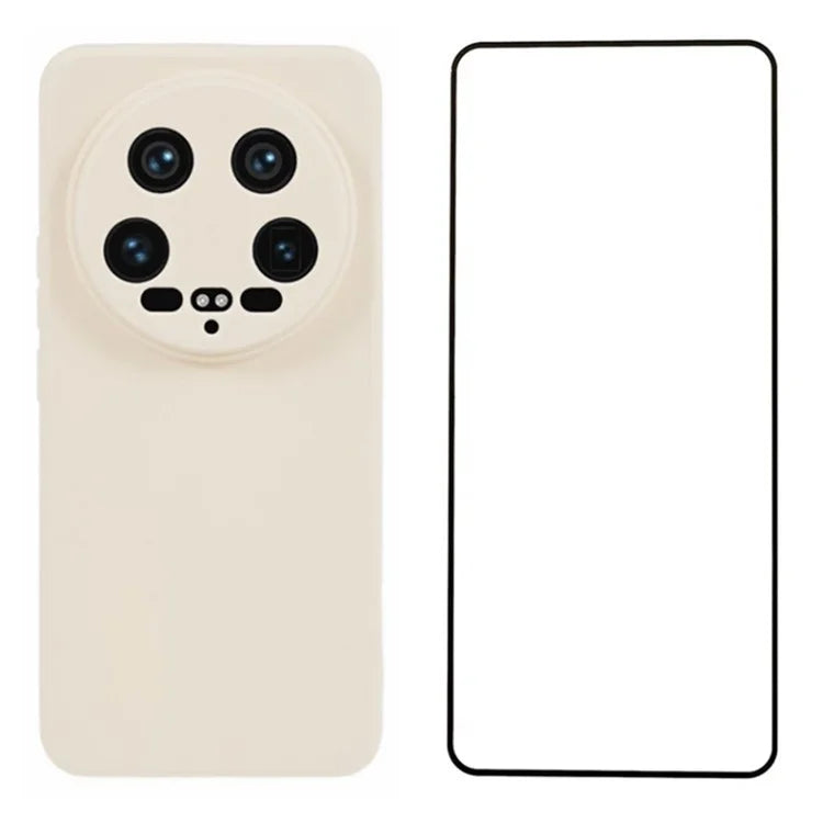 WANLONFENG RB2 Series for Xiaomi 14 Ultra Case with Screen Film Precise Cutout TPU Phone Cover