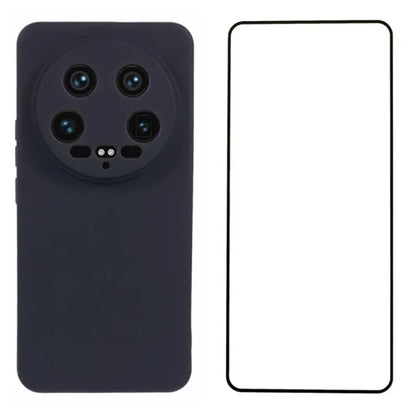 WANLONFENG RB2 Series for Xiaomi 14 Ultra Case with Screen Film Precise Cutout TPU Phone Cover