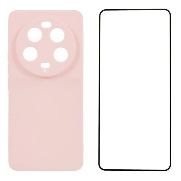 WANLONFENG RB2 Series for Xiaomi 14 Ultra Case with Screen Film Precise Cutout TPU Phone Cover