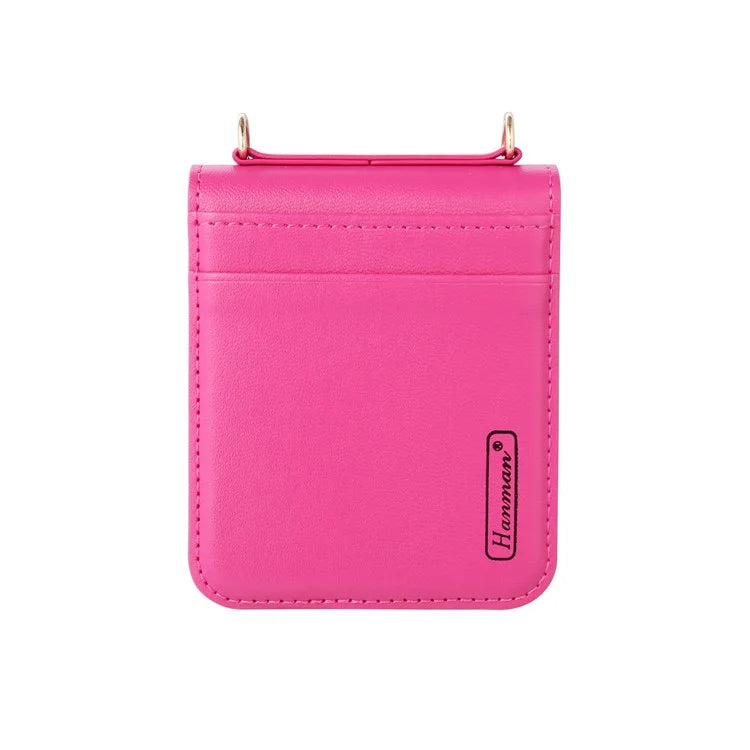 HANMAN Mill Series Flip Cover for Samsung Galaxy Z Flip6 5G Case PU Leather Phone Cover with Card Slot