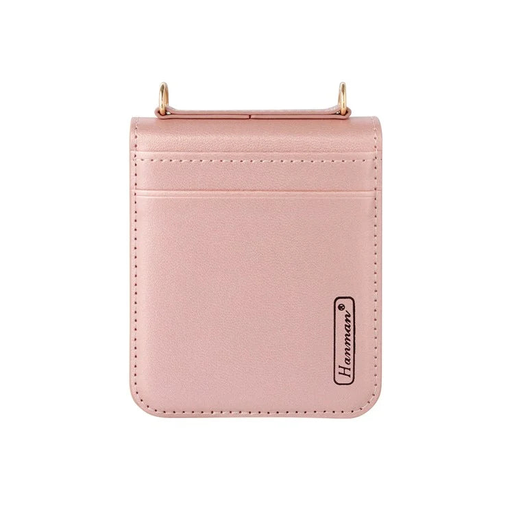 HANMAN Mill Series Flip Cover for Samsung Galaxy Z Flip6 5G Case PU Leather Phone Cover with Card Slot