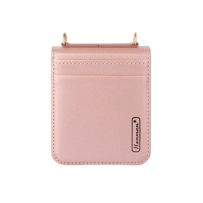 HANMAN Mill Series Flip Cover for Samsung Galaxy Z Flip6 5G Case PU Leather Phone Cover with Card Slot