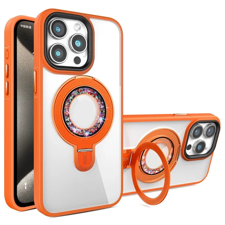For iPhone 14 Pro Max Case Compatible with MagSafe Kickstand PC+TPU Phone Cover