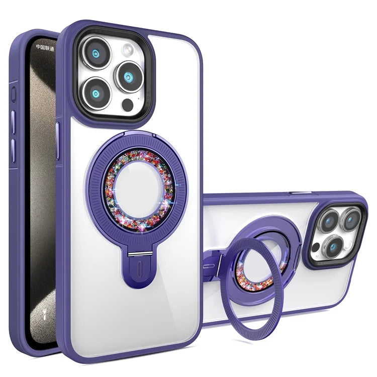 For iPhone 14 Pro Max Case Compatible with MagSafe Kickstand PC+TPU Phone Cover