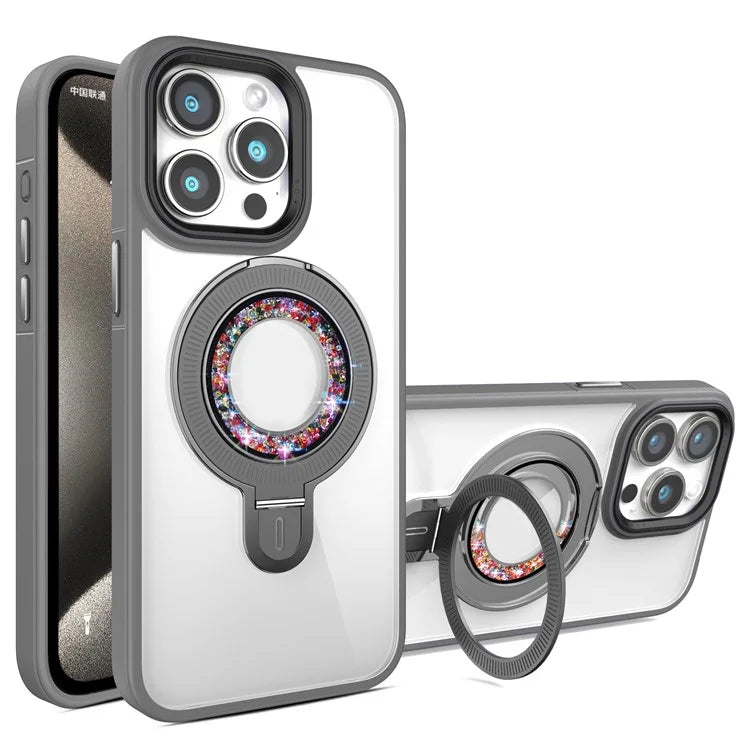 For iPhone 14 Pro Max Case Compatible with MagSafe Kickstand PC+TPU Phone Cover