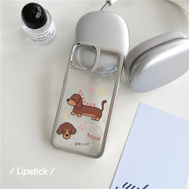 For iPhone 14 Case Pattern Design PC+TPU Phone Cover
