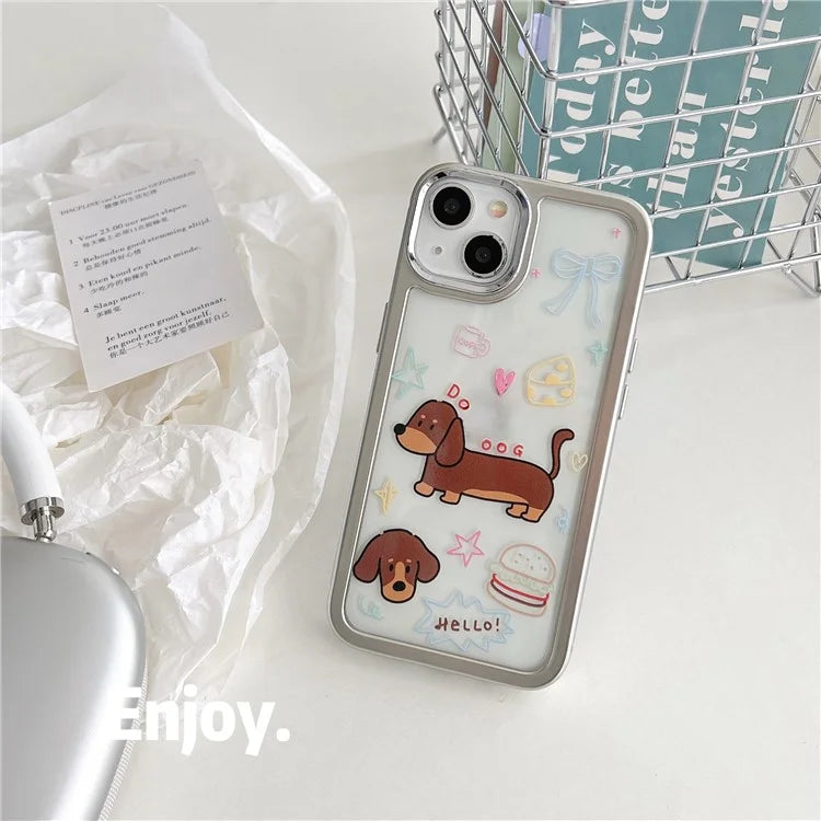 For iPhone 14 Case Pattern Design PC+TPU Phone Cover