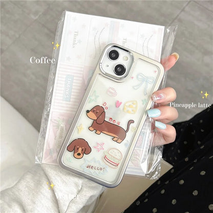 For iPhone 14 Case Pattern Design PC+TPU Phone Cover