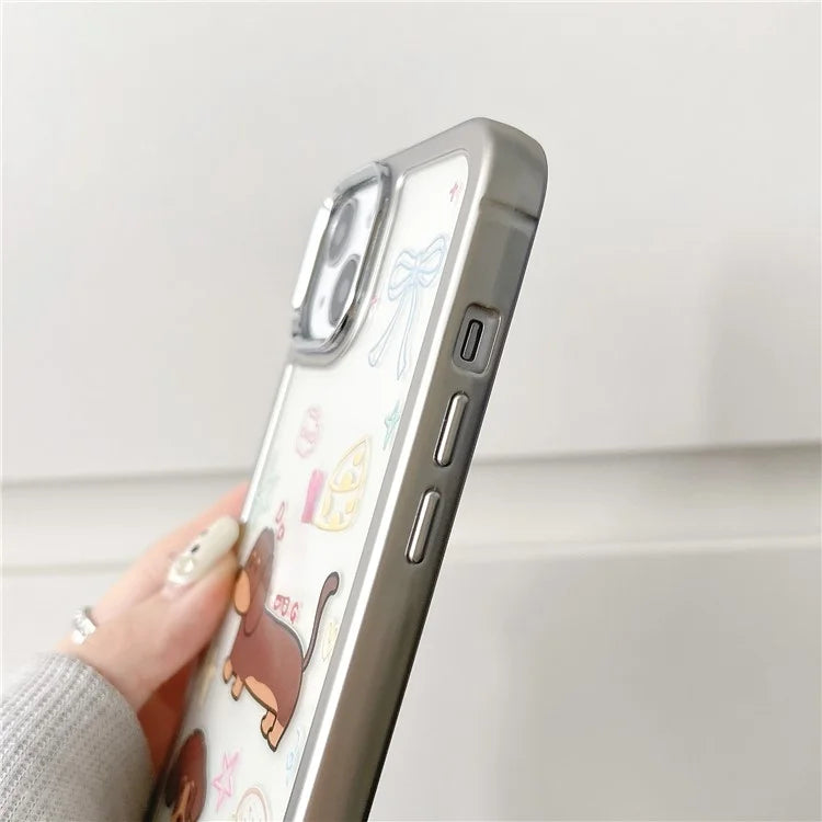 For iPhone 14 Case Pattern Design PC+TPU Phone Cover