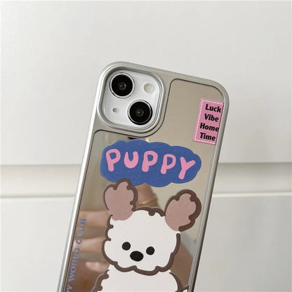 For iPhone 15 Case Silver Edge Pattern Design PC+TPU Phone Cover