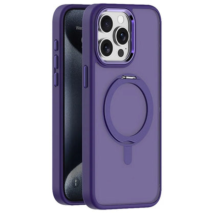 For iPhone 13 Pro Max Case Compatible with MagSafe Ring Kickstand TPU+Acrylic Phone Cover