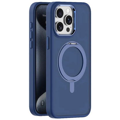 For iPhone 13 Pro Max Case Compatible with MagSafe Ring Kickstand TPU+Acrylic Phone Cover