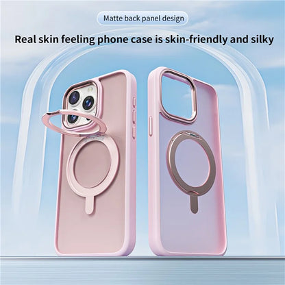 For iPhone 13 Pro Max Case Compatible with MagSafe Ring Kickstand TPU+Acrylic Phone Cover