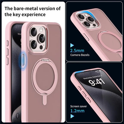 For iPhone 13 Pro Max Case Compatible with MagSafe Ring Kickstand TPU+Acrylic Phone Cover