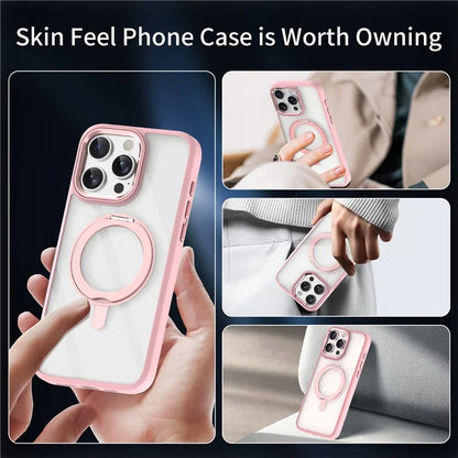 For iPhone 15 Pro Case Invisible Ring Holder Kickstand TPU+Acrylic Phone Cover