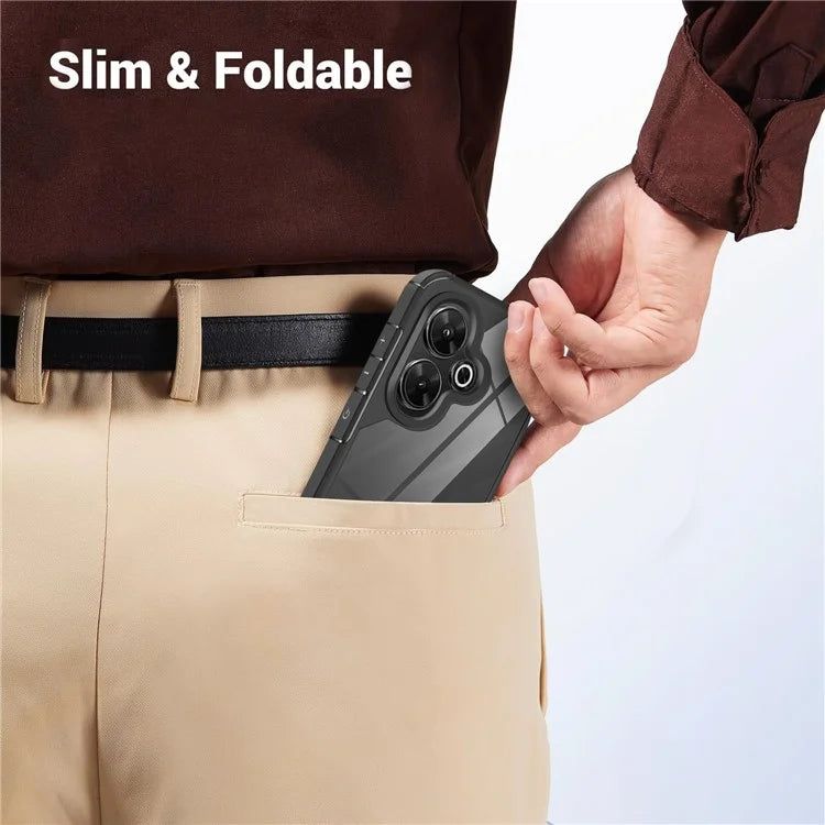 For Xiaomi Redmi 13 5G  /  13 4G Case Drop Protection PC+TPU Phone Back Cover