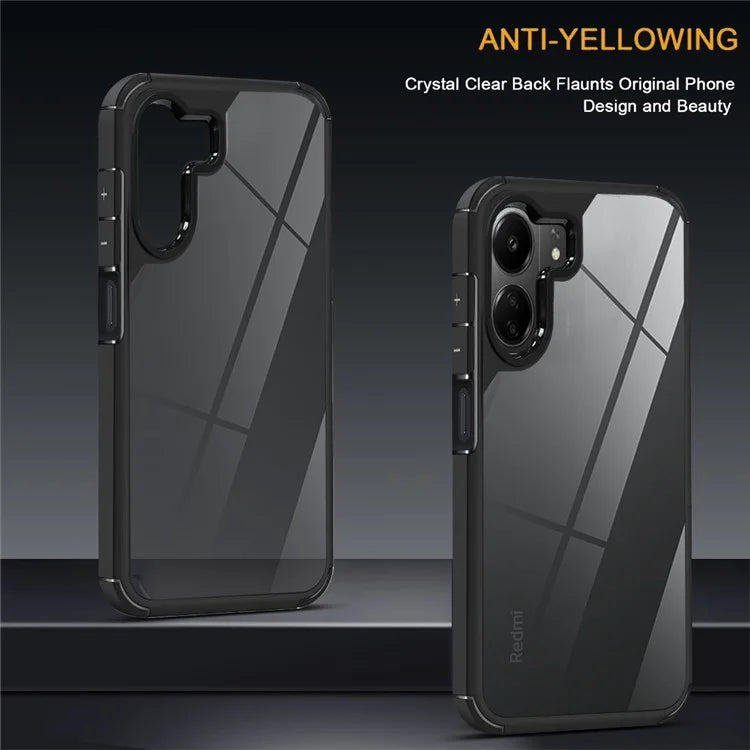 For Xiaomi Redmi 13C 4G Case Drop Protection PC+TPU Phone Back Cover