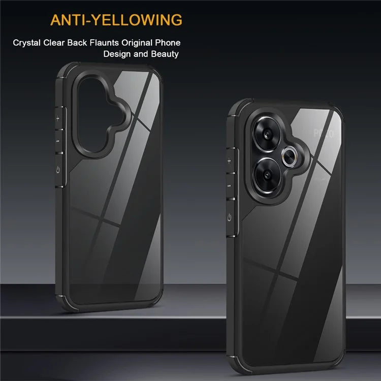 For Xiaomi Xiaomi Poco F6 5G Case Drop Protection PC+TPU Phone Back Cover