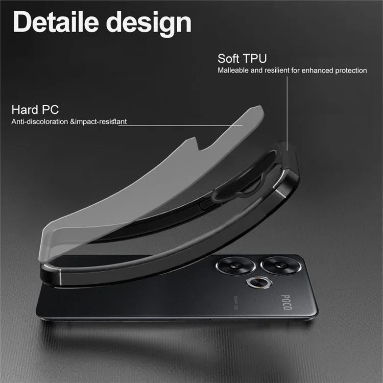 For Xiaomi Xiaomi Poco F6 5G Case Drop Protection PC+TPU Phone Back Cover