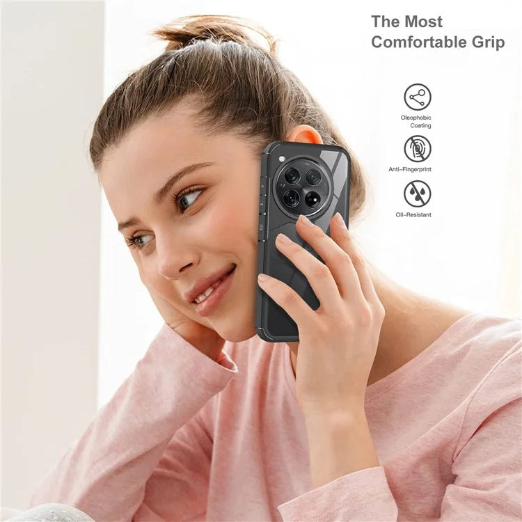 For OnePlus 12 5G Case Drop Protection PC+TPU Phone Back Cover