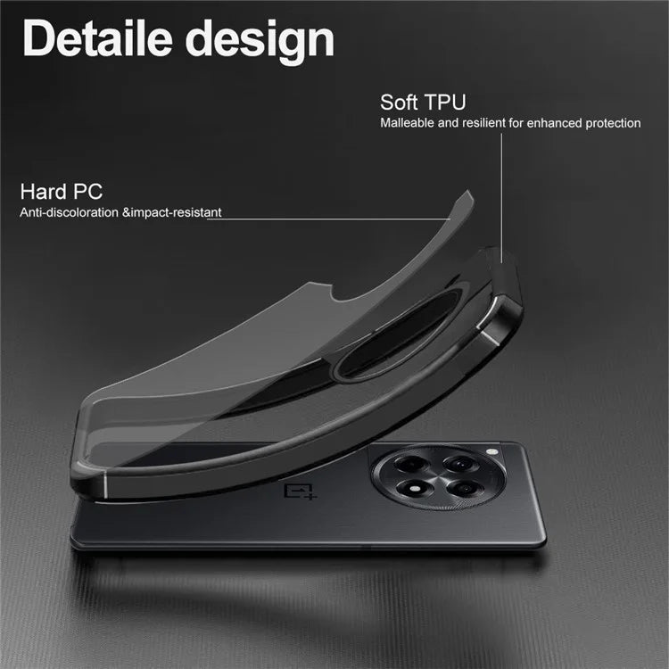 For OnePlus 12 5G Case Drop Protection PC+TPU Phone Back Cover