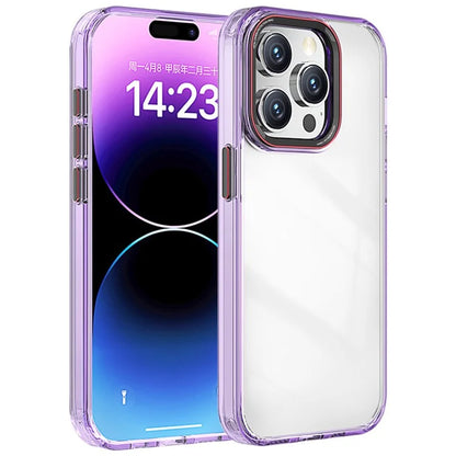 For iPhone 15 Pro Max Case PC+TPU Clear Shockproof Phone Cover
