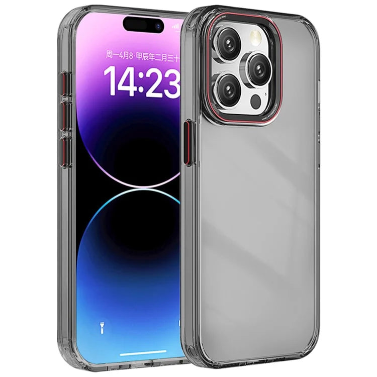For iPhone 15 Pro Max Case PC+TPU Clear Shockproof Phone Cover
