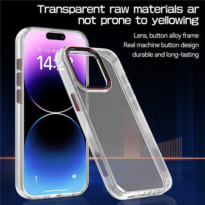For iPhone 15 Pro Max Case PC+TPU Clear Shockproof Phone Cover