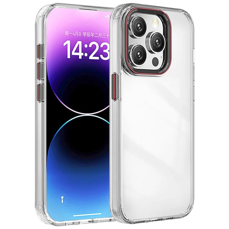 For iPhone 13 Pro Case PC+TPU Drop-Protection Clear Phone Cover