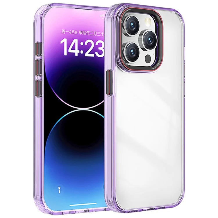 For iPhone 13 Pro Case PC+TPU Drop-Protection Clear Phone Cover