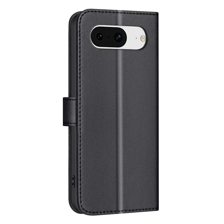 BINFEN COLOR BF34 for Google Pixel 8 Case Square Grid PU Leather Folio Flip Cover