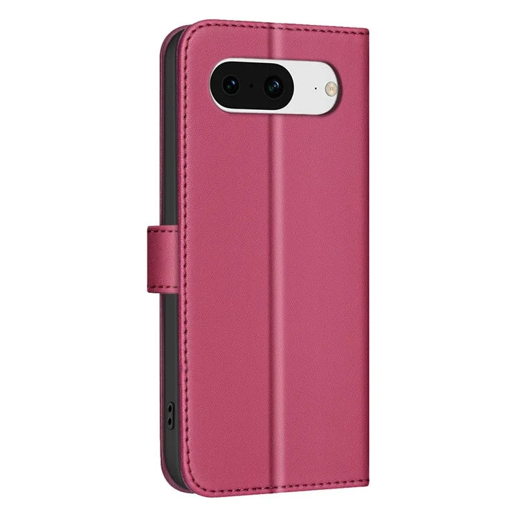 BINFEN COLOR BF34 for Google Pixel 8 Case Square Grid PU Leather Folio Flip Cover