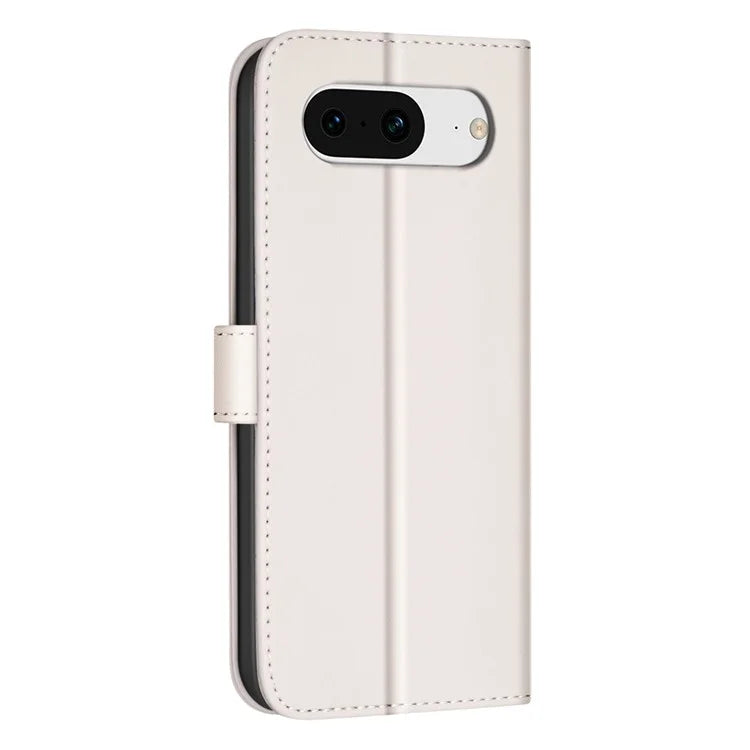 BINFEN COLOR BF34 for Google Pixel 8 Case Square Grid PU Leather Folio Flip Cover