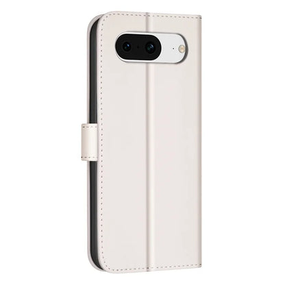 BINFEN COLOR BF34 for Google Pixel 8 Case Square Grid PU Leather Folio Flip Cover