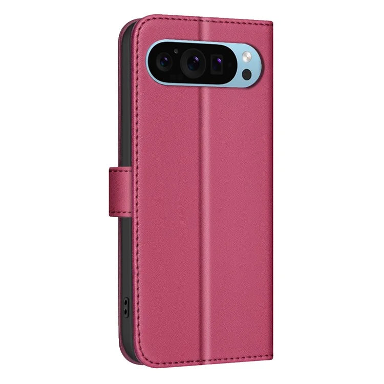 BINFEN COLOR BF34 for Google Pixel 9 Pro Leather Phone Case Square Grid Pattern