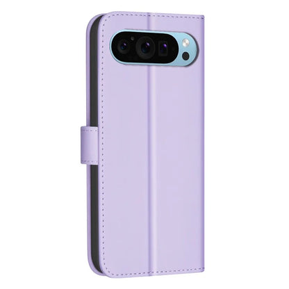 BINFEN COLOR BF34 for Google Pixel 9 Pro Leather Phone Case Square Grid Pattern