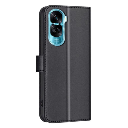 BINFEN COLOR BF34 for Honor X50i 5G / 90 Lite 5G Case Square Grid Pattern Leather Cover