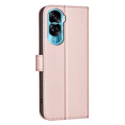 BINFEN COLOR BF34 for Honor X50i 5G / 90 Lite 5G Case Square Grid Pattern Leather Cover